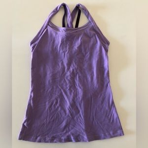 Lululemon Liliac Purple Racerback top built in bra